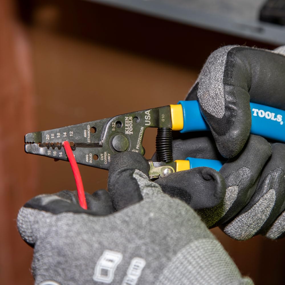 Klein Tools 80121 - Kit de alicates pelacables, fabricado en Estados Unidos, alicates de liniero y cortadores diagonales, 3 piezas