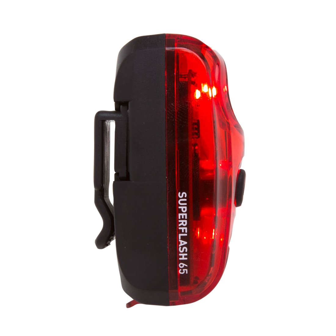 Planet Bike Superflash 65 - Luz Trasera para Bicicleta, Color Rojo y Negro