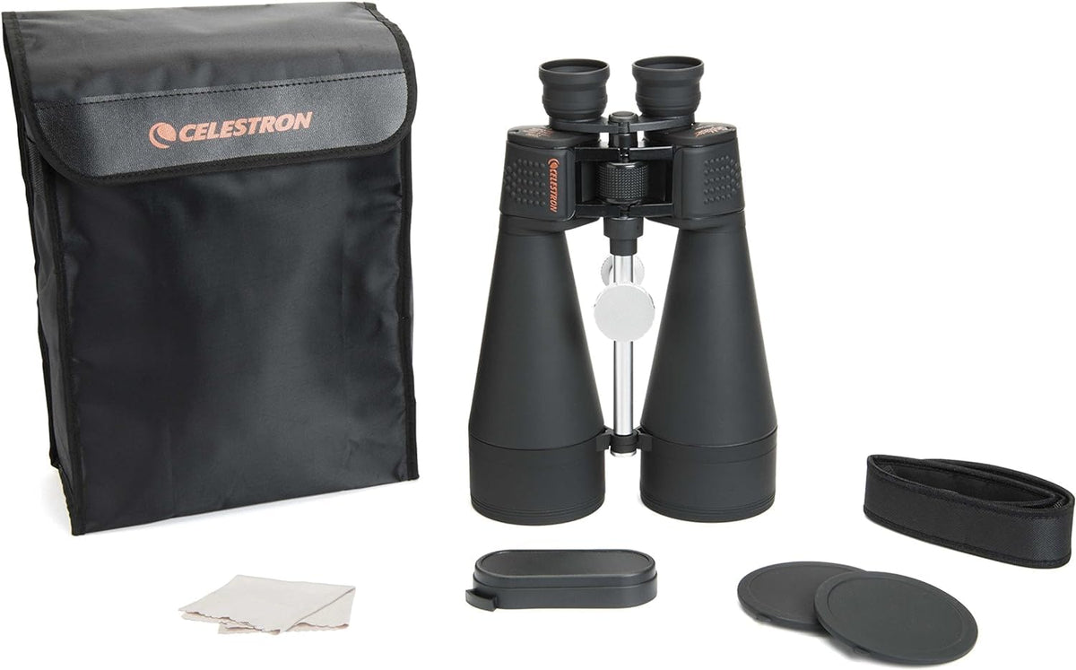 Celestron SkyMaster 20x80 – High-Power for Astronomy and Long-Range Terrestrial Viewing – Large Aperture with BaK-4 Prisms – Includes Tripod Adapter & Carrying Case