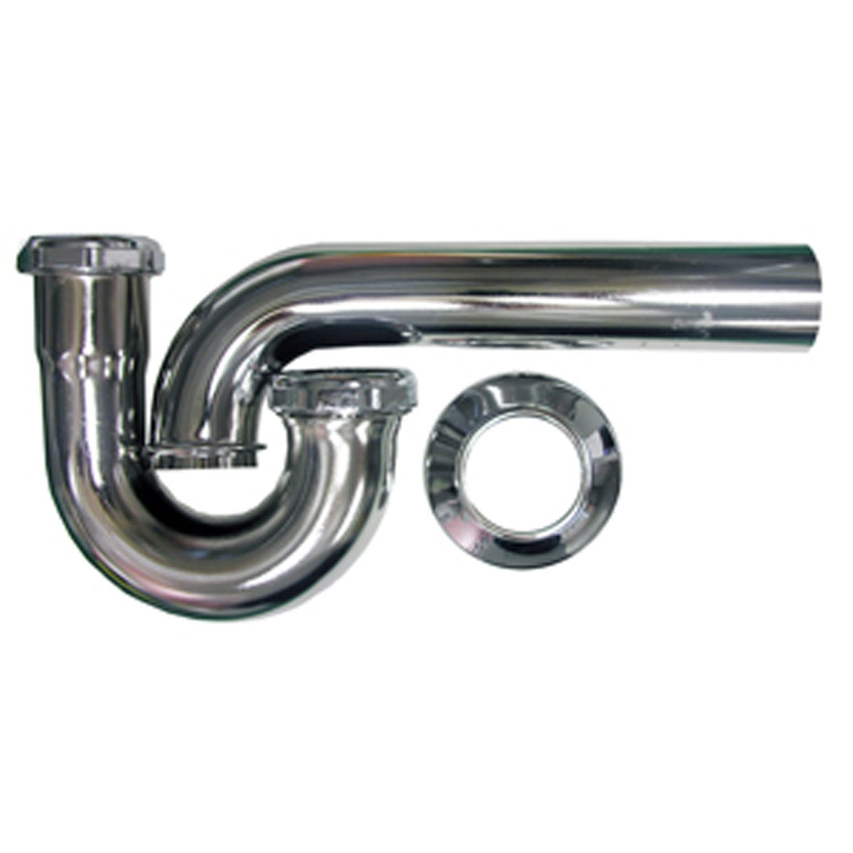LASCO 03-3431 17-gauge para tuberías de desagüe P grado, 3,81 cm, latón cromado