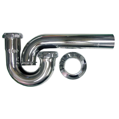 LASCO 03-3431 17-gauge para tuberías de desagüe P grado, 3,81 cm, latón cromado