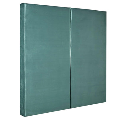 Sochic Cabecero Tapizado en Tela Velvet - 2 Paneles para Cabecera con Altura Ajustable Color Verde Olivo Ideal para Cama Individual.