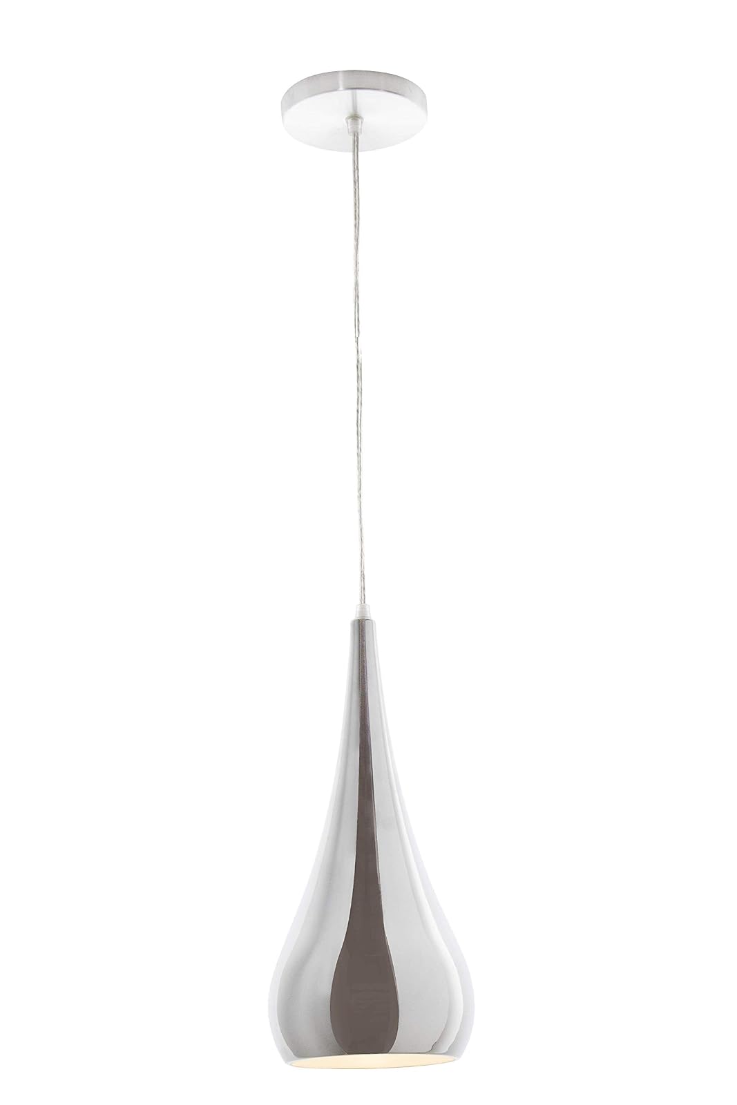 MAXXI MX-CL7003/CR Candil Decorativo Techo, Pantalla Acero Cromado