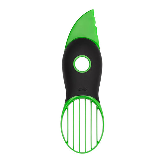 OXO Good Grips Rebanadora de aguacate 3 en 1, verde