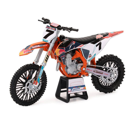 NewRay Motocicletas 1:12 Compatible con KTM 450 SX-F Red Bull KTM #7 Aaron Plessinger 58363