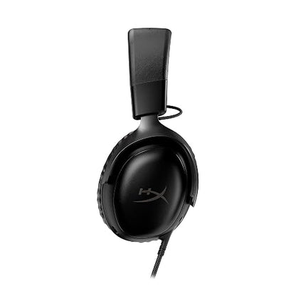 HyperX Cloud III, Auriculares Gaming con Cable, Cancelación de Ruido, Compatibles con PC, PS5, PS4, Xbox Series X|S, Xbox One, Nintendo Switch, Mac, Negro (727A8AA)