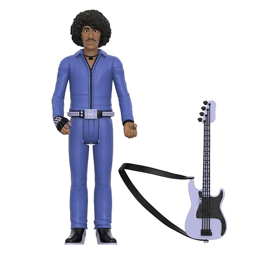 Super7 - Figura de reacción Delgada Lizzy Phil Lynott (Jailbreak) - Figura de acción Delgada Lizzy de 9,53 cm con Accesorio, colección de Rock clásico y Juguetes Retro