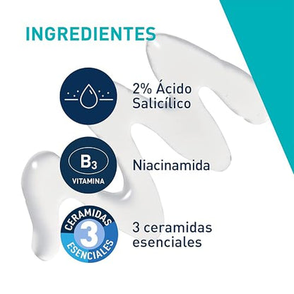 Cerave Gel Facial tratamiento Anti-imperfecciones Para Piel Grasa o Acne, 40ml