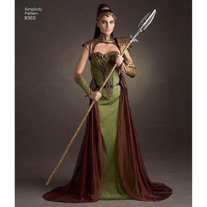 Simplicity 8363 - Patrón de Costura para Disfraz de Halloween y Cosplay, Tallas 6-14