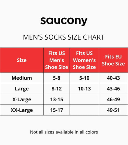 Saucony Paquete múltiple de calcetines de malla para