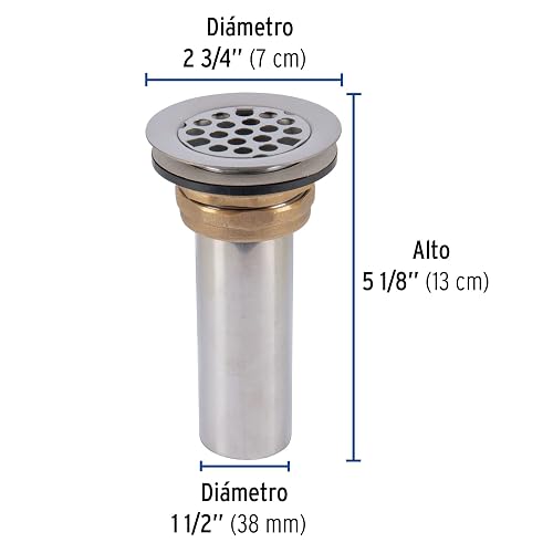 Foset CO-816, Contrarejilla 2-1/2" de acero inoxidable tipo bar