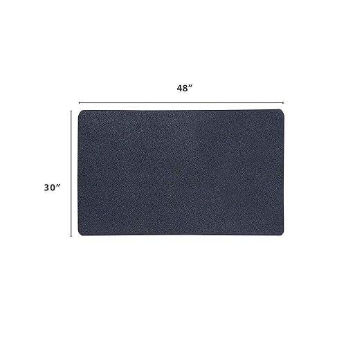 VersaTex Alfombrilla de goma multiusos para uso interior o exterior, alfombrilla de utilidad para entrada, gimnasio en casa, equipo de ejercicio, forro de caja de herramientas, garaje, debajo del fregadero, patio y alfombrilla de puerta; 76,2 x 121,9 cm, 