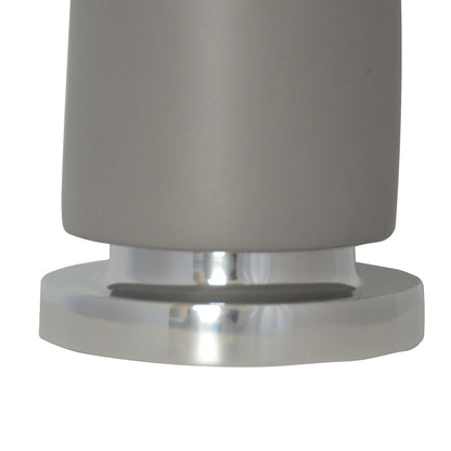 Luzerna CM-0072 Lámpara De Mesa Ashley, Color Gris Calido Mate, 1 Unidad