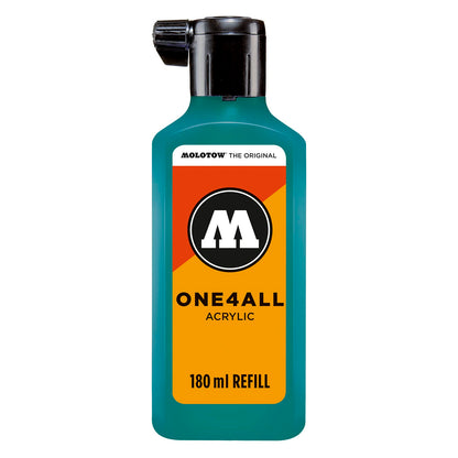 Molotow ONE4ALL Marcador Acrílico Recargable - 180 ml - Azul (Lagoon)