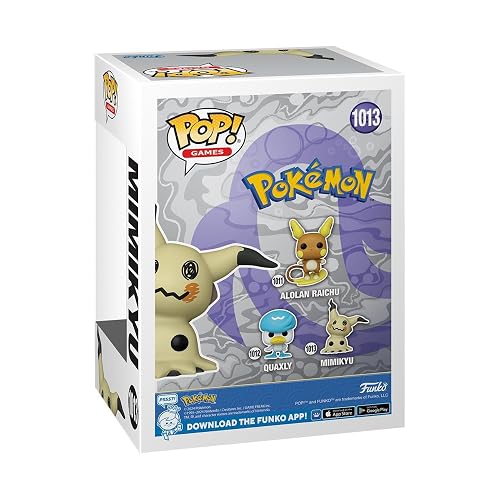 Funko Pop! Games: Pokemon - Mimikyu | Mercancía Oficial - Figura de Vinilo Coleccionable para Decoración - Regalo de Cumpleaños para Fans