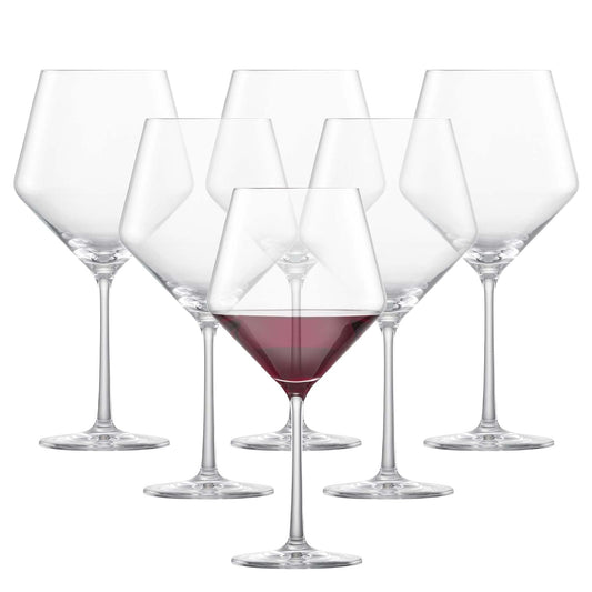 Schott Zwiesel Tritan Crystal Glass Stemware Pure Collection Burgundy, 23.4-Ounce, Set of 6