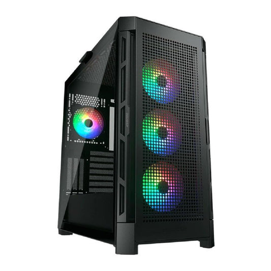 COUGAR Gabinete Airface Pro Negro – Cristal Templado, RGB, Torre E-ATX, Malla Frontal para Máxima Ventilación y Estética Premium