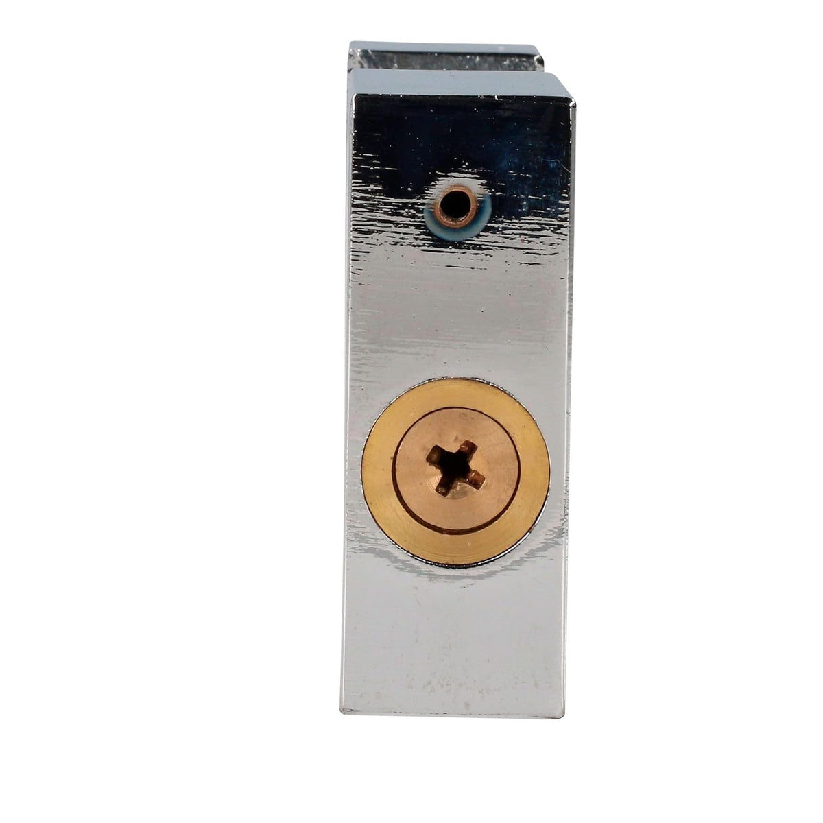 Lock L22C80TCSB Candado de acero para cortina metálica 80 mm, cromo satinado, llave tetra