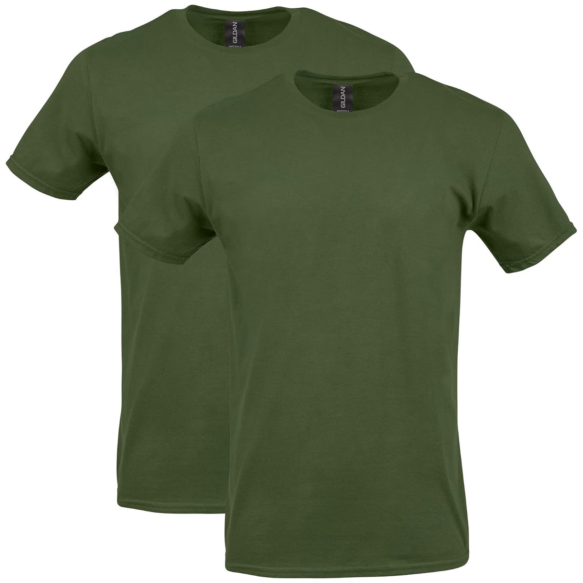 Gildan Softstyle Camiseta de Algodón para Hombre, Estilo G64000 - Verde(Military Green) - M
