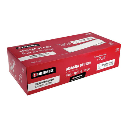 Hermex BIP-153, Bisagra de piso fabricada en acero cromado