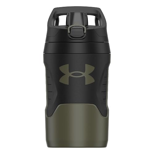 Under Armour - Botellas de agua aisladas de 32 onzas, jarra de agua deportiva con asa, gancho de cerca, resistente a fugas para béisbol, fútbol y más, botellas de agua de 32 onzas, botella de agua