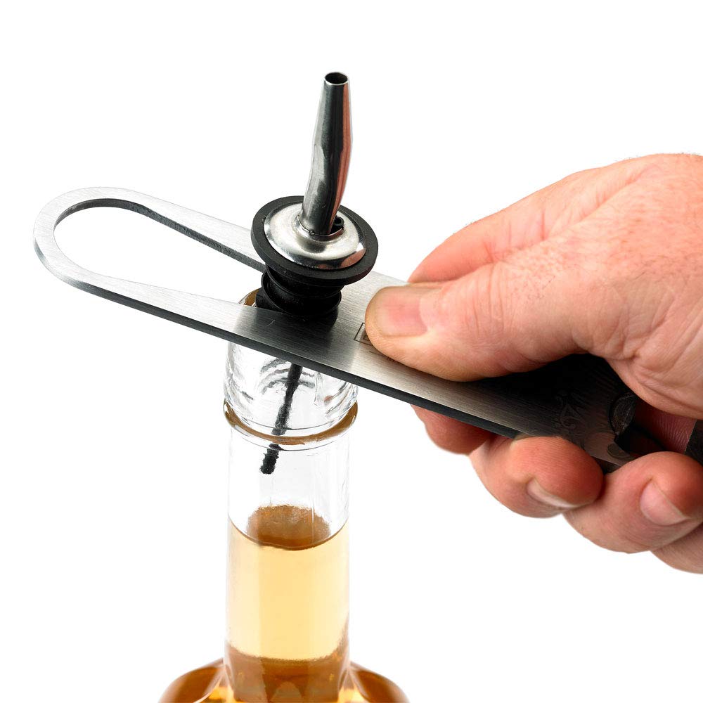 Barfly - Abridor de velocidad de barra, 7 pulgadas, inoxidable, negro