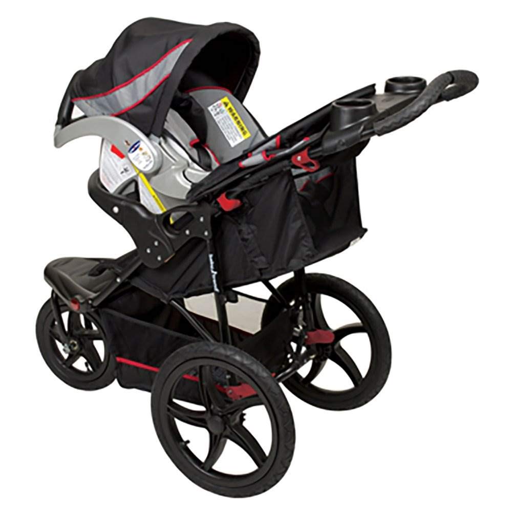 Baby Trend Range Carriola Jogger para Todo Terreno con Rueda Frontal Giratoria con Seguro, Toldo Ajustable, Asiento Reclinable Acolchado, Millennium