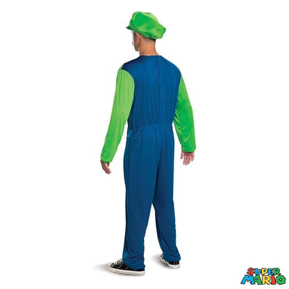 Disguise - Disfraz de Nintendo Super Mario Bros Luigi para adultos, color verde