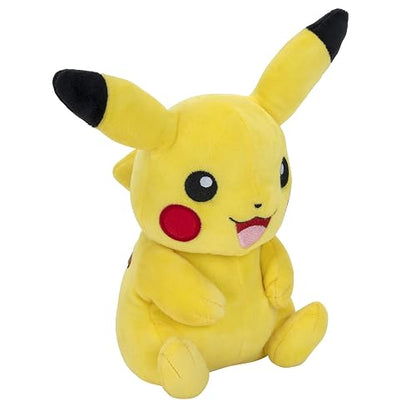 Pokémon - Peluche Oficial de Pikachu de 20.3 cm de Calidad Premium, Adorable, ultrasuave, Juguete de Peluche, Perfecto para Jugar y exhibir, Gotta Catch 'Em All, Amarillo