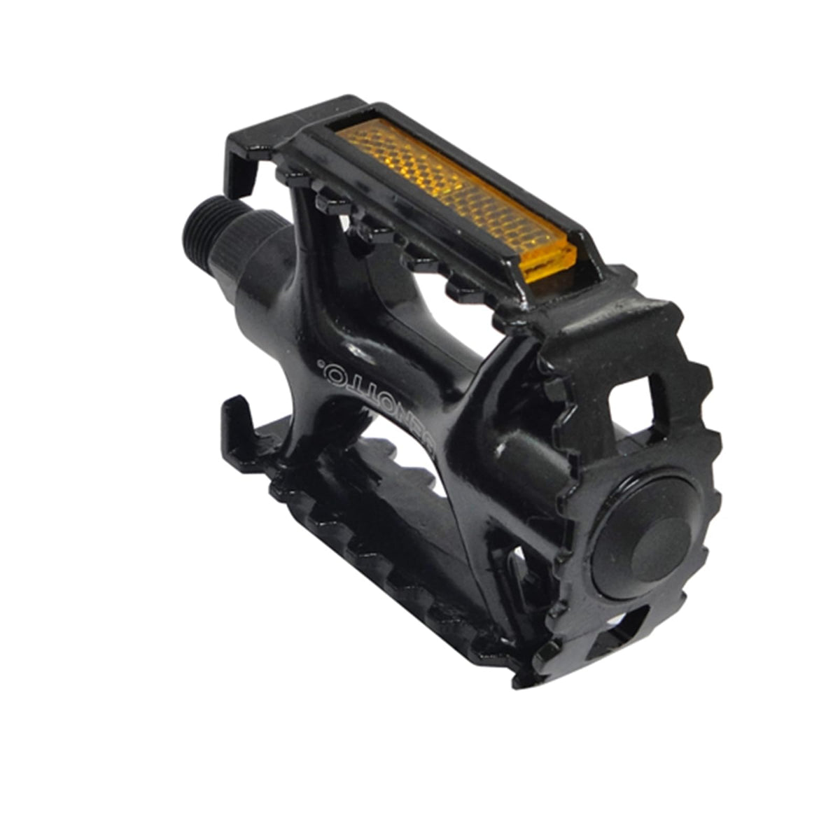 Pedal BENOTTO NWL-979 | 9/16 con Reflejantes | Aluminio Negro | Resistente y Seguro