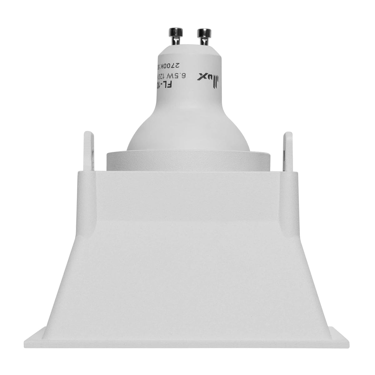 ILLUX Lámpara de empotrar en plafón, Uso en interior, Lampara moderna y Elegante, Incluye foco MR16 de luz cálida 4.5 W, Color Blanco, lampara para recamara, sala, cocina TH-3004.BKT30