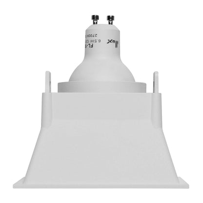 ILLUX Lámpara de empotrar en plafón, Uso en interior, Lampara moderna y Elegante, Incluye foco MR16 de luz cálida 4.5 W, Color Blanco, lampara para recamara, sala, cocina TH-3004.BKT30