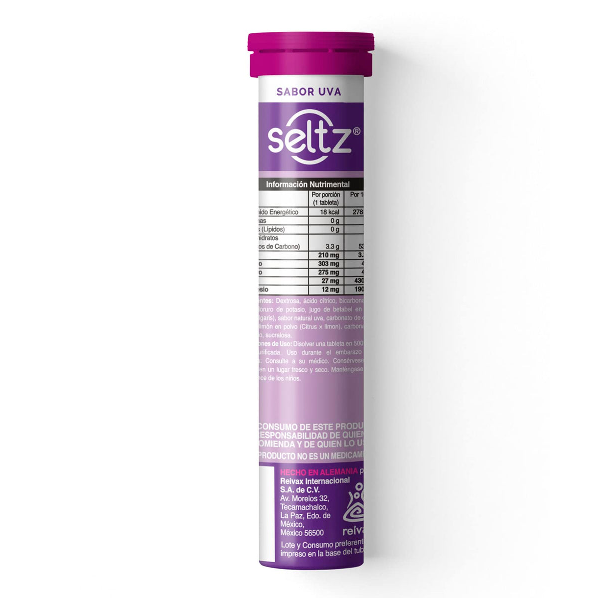 SELTZ Kit Electrolitos Tableta Efervescente, Sabores uva, lima limón y naranja, 39 Tabletas, 3 Pack
