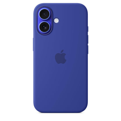 Apple Funda de Silicón con MagSafe para iPhone 16 - Verde Lago - Silicon - Ultramarino