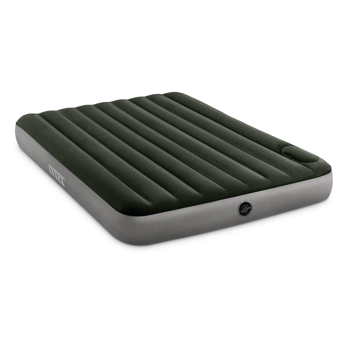 Intex Dura-Beam Standard Series Downy Airbed con Bomba de pie integrada - Queen - con bomba de pie integrada