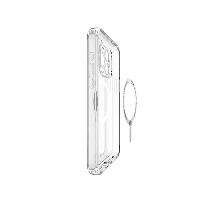 Avana Ice Funda con MagSafe Compatible con iPhone 15 Pro MAX, Resistente a Caídas de 3m, Bisel Elevado, Protección Antimicrobiana - Transparente