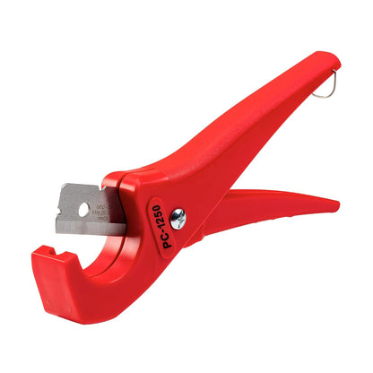 RIDGID - Cortador PC-1250, Mangos de Tijera, Para Tuberías y Tubos Plásticos, Cuchillas Reversibles, Rojo