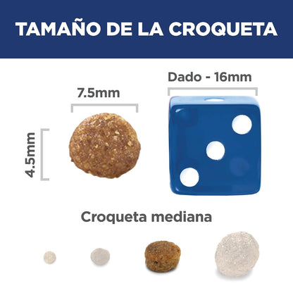 Hill's Science Diet Small Mini Croquetas para Cachorro Sabor Pollo 2Kg | Croquetas Hill's para perro, pollo real, razas pequeñas, crecimiento sano, desarrollo cerebral con DHA, soporte inmunológico
