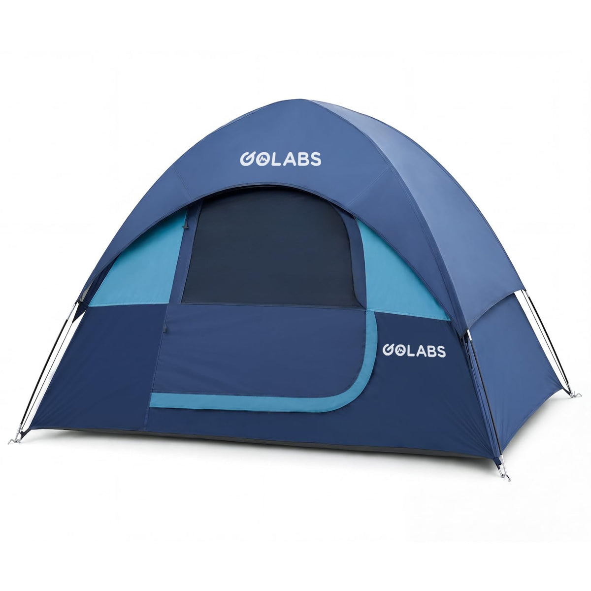 Golabs CT1 - Tienda de campaña para 2 Personas, fácil de Instalar en 3 Minutos, PU1500 mm Impermeable con Parte Superior de Malla y Puerta con ventilación, Ligera Tienda Familiar portátil de 4.5