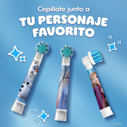 ORAL-B Disney Frozen Repuesto Cepillo Dental Eléctrico para Niños (+3), 2 Uds