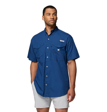 Columbia PFG Bonehead Camisa de Manga Corta para Hombre - M - Carbon