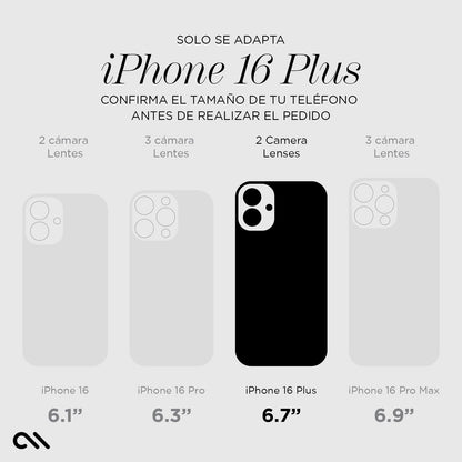 Case-Mate Funda magnética Brillante para iPhone 16 Plus Compatible con MagSafe, protección contra caídas de 12 pies - Twinkle Disco
