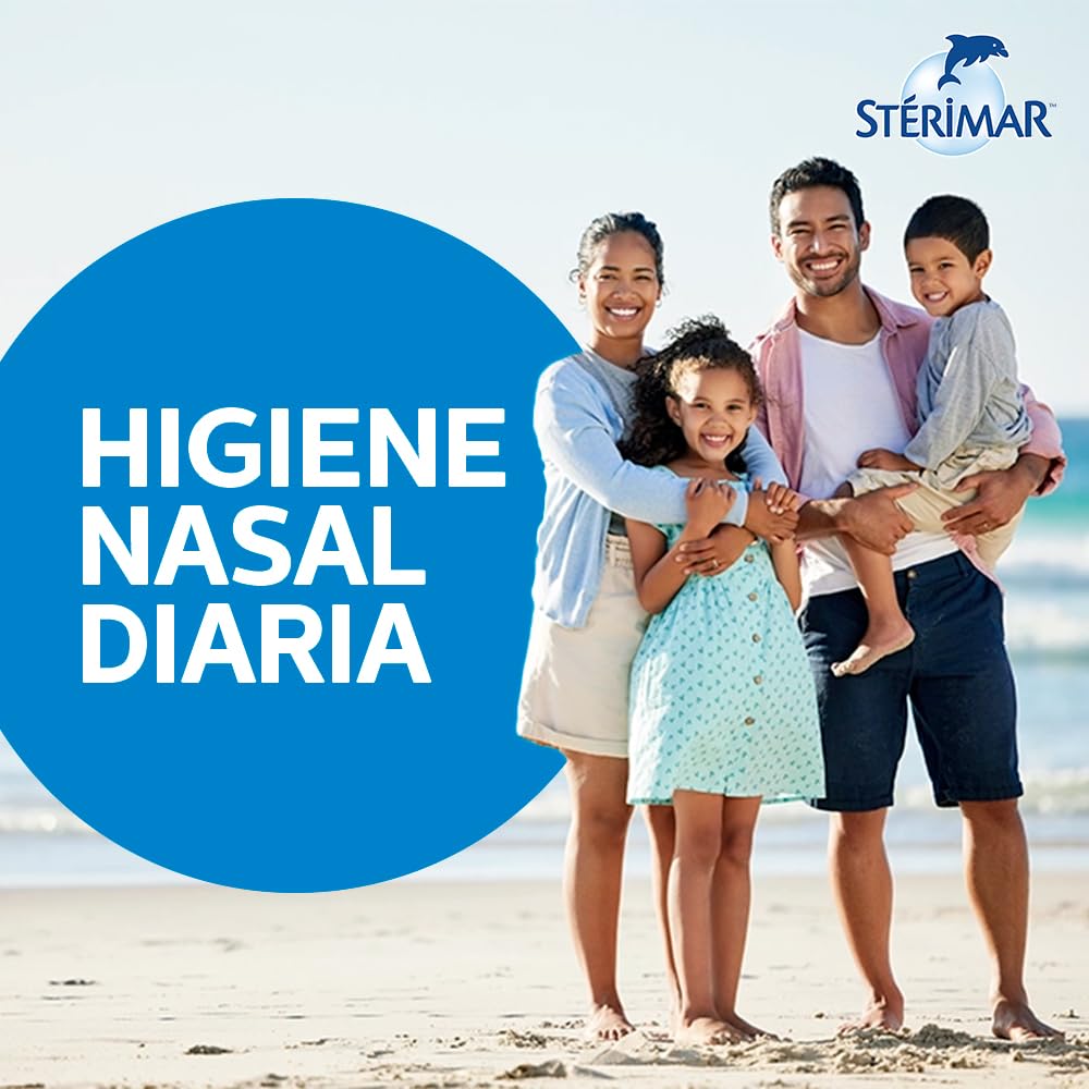 Stérimar Solución Humidificante Nasal Uso Diario 100 ml. | Mejora la Respiración. Higiene Nasal Diaria para Toda la Familia. 100% Natural, Eficacia Clínicamente Comprobada.