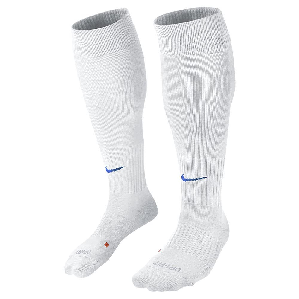 Calcetines Classic II Cushion, Nike, Unisex-adulto - XL - White - Royal Blue
