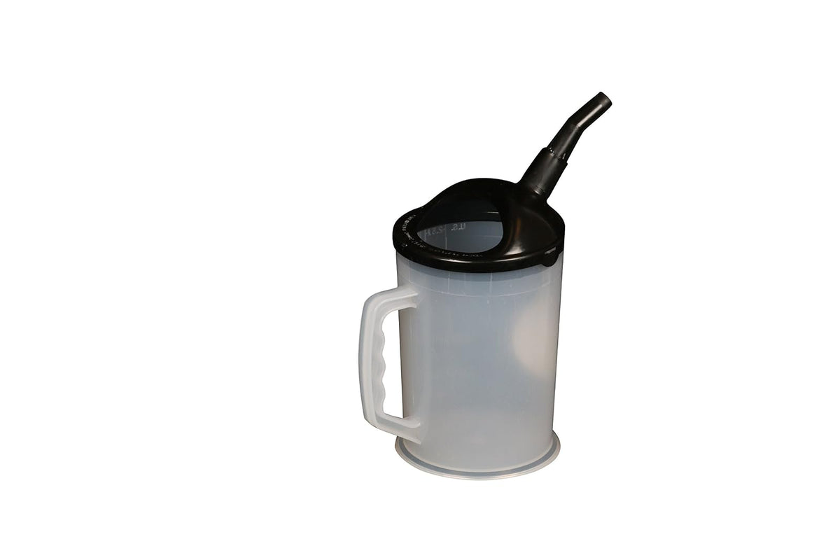 WirthCo 94026 Funnel King Contenedor de Medición Graduado con Boquilla, Negro, 86 Onzas