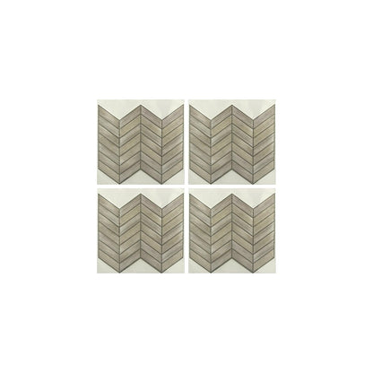 RoomMates StickTILES Chevron - Juego de 4 azulejos de madera envejecida