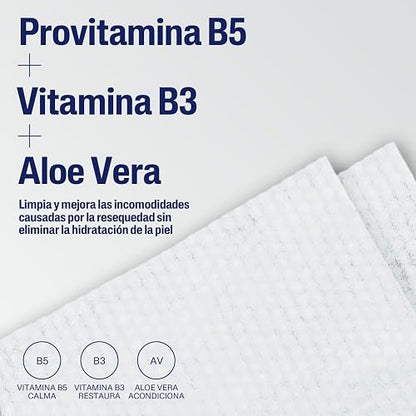 Cetaphil Toallitas de Limpieza Facial Ultra Suaves Piel Sensible 25 Toallas | Eliminan suciedad, maquillaje e impurezas sin resecar, con aloe vera, niacinamida y pantenol para todo tipo de piel sensible.