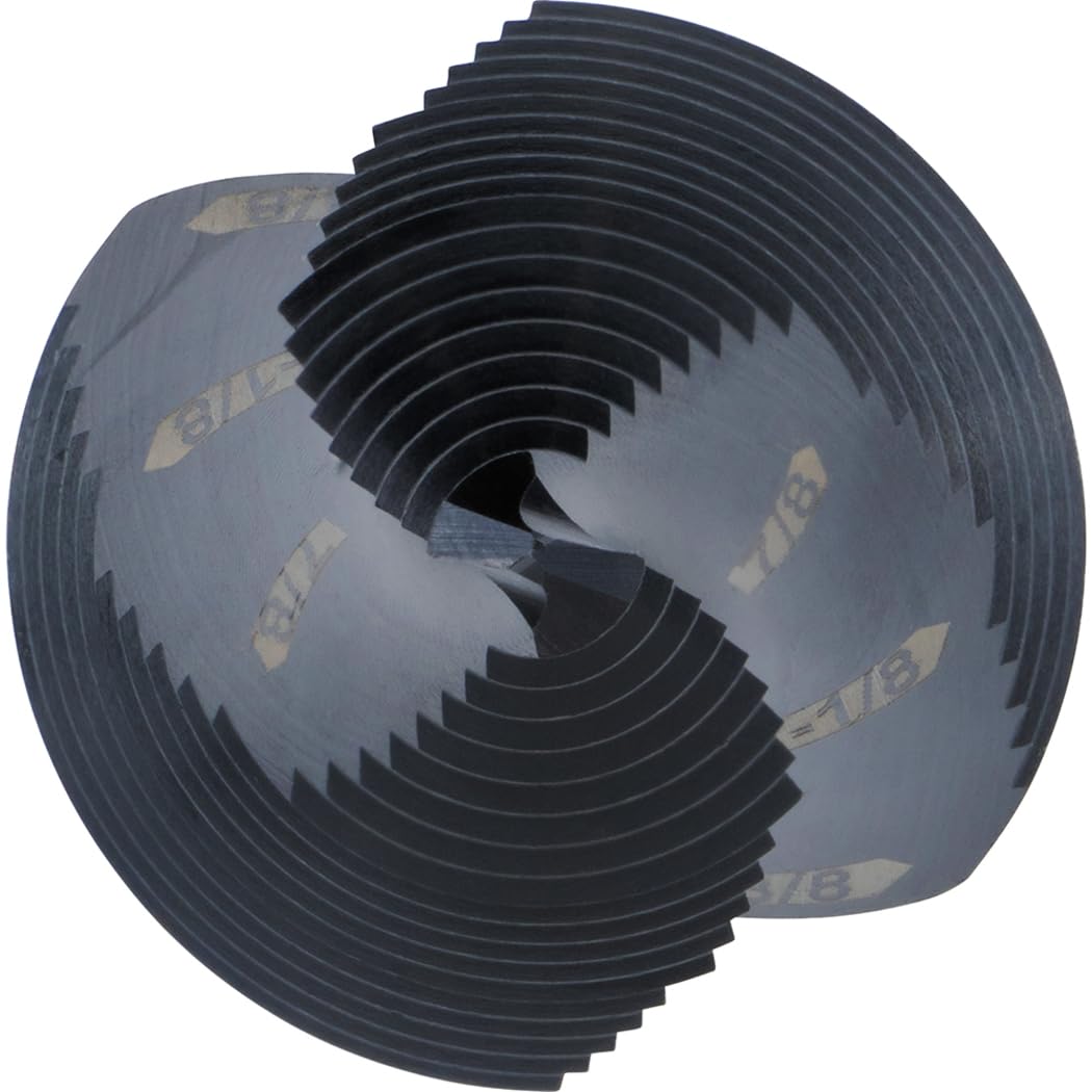 Klein Tools - Juego de 3 Brocas para Electricista con Aceite de Corte, Estuche Modular, Liberación Rápida, Impacto y Doble Espiral