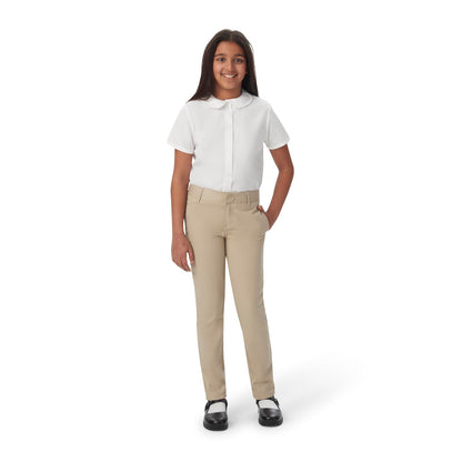 French Toast Pantalón Ajustado de Sarga elástica para niña