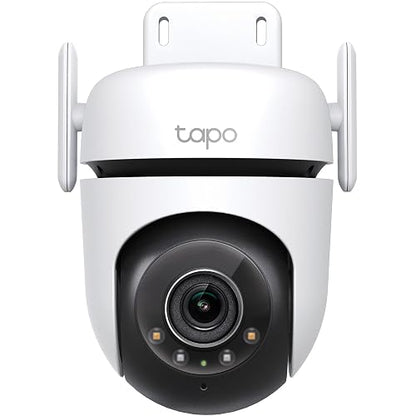 Tapo TP-Link TC42, Cámara de Seguridad Wi-Fi Exterior 2K QHD, Visión Nocturna a Color con Sensor Starlight, Detección Inteligente por IA, Cobertura de 360°, Compatible con Alexa